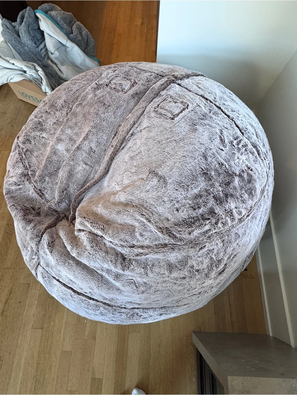 Brand New LoveSac City Sac COVER ONLY Bronze Wombat Fur